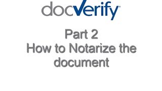 How to Notarize a Document Part 2 [upl. by Amadeo538]