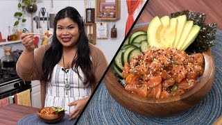 Salmon Poke Bowl  Jen Phanomrat [upl. by Perri]