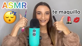 ASMR te maquillo natural👼🏽 Ralladamente [upl. by Worthington]