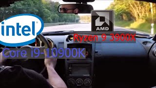 Intel 10900K vs AMD 5900X [upl. by Olympium]