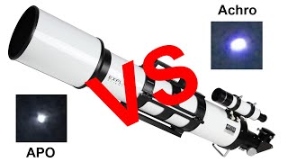 APO vs Achro What is the difference between an Achromatic and Apochromatic refractor telescope [upl. by Humphrey769]