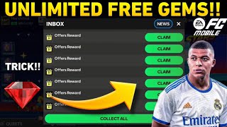 UNLIMITED GEMS TRICK FC MOBILE 24 DO THIS NOW 2x GEMS OFFER FC MOBILE [upl. by Yttiy5]