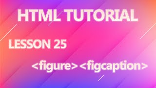 Html figure and figcaption tag Part  25 [upl. by Taddeo486]