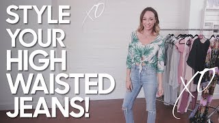 How to Style High Waisted Jeans [upl. by Willey]