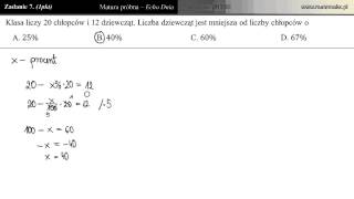 Zadanie 7  Matura próbna 05032013 Echo Dnia [upl. by Artenra]