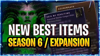 Diablo 4 New Most Powerful Items  Buffed Items Vessel of Hatred  Season 6 FOR ALL CLASSES [upl. by Elkcim]