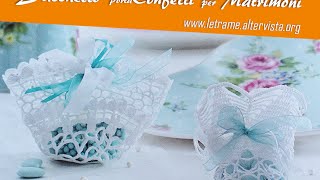 Tutorial Bomboniera Centrino porta confetti 22 [upl. by Cumings]