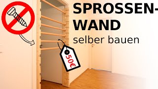 SPROSSENWAND selber bauen  OHNE BOHREN  DIY  Rob Renoviert [upl. by Keelin]