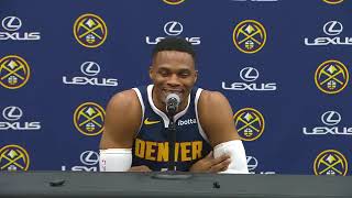 Russell Westbrook Full Interview  Denver Nuggets  27092024  NBA Media Day [upl. by Ahsote]