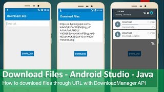 Download Files  Android Studio  Java [upl. by Nemaj]