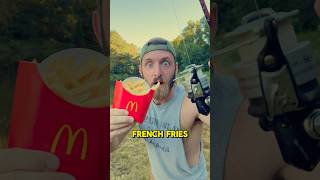 Fishing with McDonald’s French Fries 🎣🤣 shorts fishing [upl. by Onailerua]