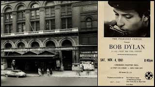 Bob Dylan  Carnegie Chapter Hall New York City 4th November 1961 Full concert [upl. by Iosep]