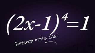 Interesting Quartic Equation [upl. by Tandie]