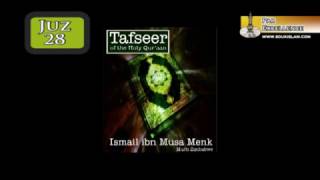 27 Tafseer  Juz 28  Mufti Ismail Menk [upl. by Ydwor]