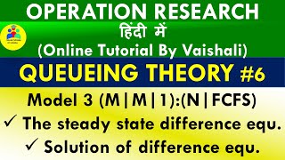 Queueing Theory Model 3 mm1NFCFS Theorem Queueing Model Operation research [upl. by Asirb481]