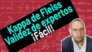 Válida un INSTRUMENTO por EXPERTOS Kappa de Fleiss usando el programa SPSS [upl. by Rebmik]