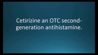 How to pronounce cetirizine Zyrtec Memorizing Pharmacology Flashcard [upl. by Zindman977]