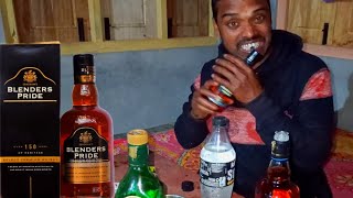 Blenders Pride Whisky 🥃 750 ML And Sudha And Royal Stag Green 🥃 750 ML Chicken Ke Sath Eating Video [upl. by Nileak]