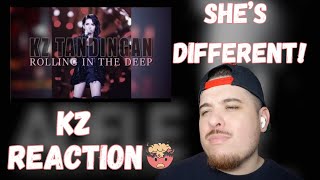 KZ Tandingan  Rolling In The Deep singer 2018 Reaction  Adele Cover [upl. by Jean-Claude]