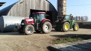 John deere 6140 R vs case ih puma 155 [upl. by Assiruam221]