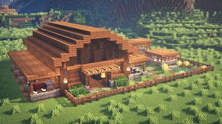 Minecraft  How to Build a Barn for Animals [upl. by Mclaurin]