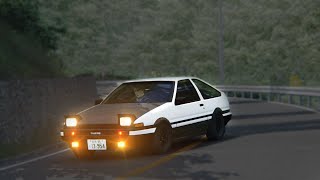 Akina l Gutter Run  11k RPM Trueno [upl. by Kcid92]