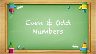 Even amp Odd Numbers Song  Learn the Differences Between Even and Odd Numbers [upl. by Julis]