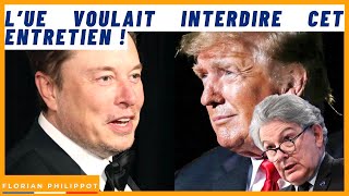 TrumpMusk  l’entretien ultra explosif  l’Europe voulait même l’interdire [upl. by Urd]