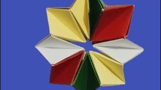 how to make paper moving flexagon fun amp easy organ  hexagon moving [upl. by Enoj]