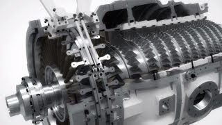 Siemens SGT750 gas turbine flythrough [upl. by Adall]