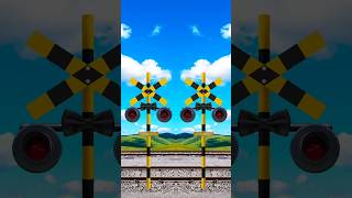 Railroad Crossing Signal 🚦shorts railroadcrossing ☢️🚂🚦youtubeshorts [upl. by Grigson]