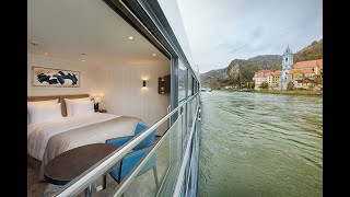 Riding the Danube River in Hungary on the Avalon View cruise ship [upl. by Hewe]