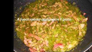 Pennette pesto e pancettawmv [upl. by Ahserkal534]