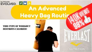 Advanced Heavy Bag Routine Burn away Fat in NO time [upl. by Uriiah]