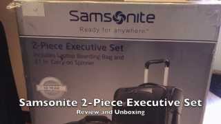 Samsonite 2 PieceExecutive Luggage Review amp Unboxing [upl. by Yllatan]