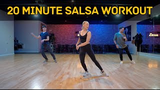 Easy to Follow 20 Minute Salsa Dance Workout [upl. by Greabe]