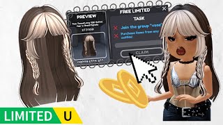 FREE LIMITED HAIR  GIRL AVATAR OUTFITS ROBLOX [upl. by Sikleb]