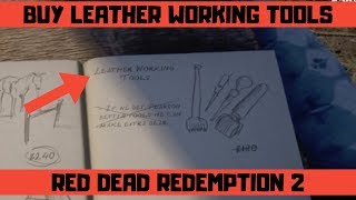 Red Dead Redemption 2  Where to buy leather working tools purchase upgrade [upl. by Nav404]