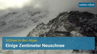 Schnee in den Alpen Einige Zentimeter Neuschnee [upl. by Placidia]