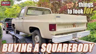 TOP 3 THINGS TO LOOK FOR WHEN BUYING A SQUAREBODY [upl. by Kevan]