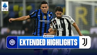 Inter vs Juventus Extended Highlights  Serie A  CBS Sports Golazo [upl. by Ayouqat]