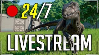 LIFE of an Indoraptor  🔴 247 INDORAPTOR CAM ✓  Jurassic World  Evolution  Livestream [upl. by Gombach]