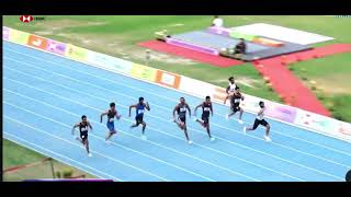 100M Final Woman 63rd National Inter State Senior Athletics Championships 2024 [upl. by Annelg406]