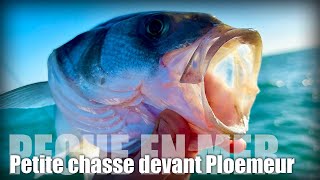 Chasse de bars entre Ploemeur et Groix [upl. by Sirret]