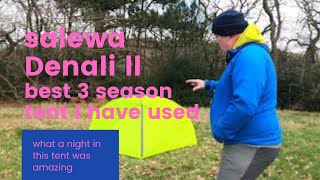 salewa denali 2 tent  backpacking hiking  backpacking wildcamping [upl. by Aralk]