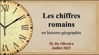 Les chiffres romains en histoire géographie [upl. by Ahsieki]