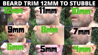 Trim Beard and Compare Each Length 12mm  4mm [upl. by Jezabella510]