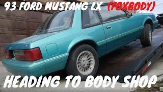 93 Foxbody Coyote Build Part 2 Towing to Capitol Autobody Repair by Folleh Shar Tamba [upl. by Maggs]