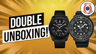 Double Unboxing Seiko Tuna  Formex Carbon [upl. by Ykcub]