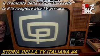 Storia della TV italiana pt4 Il Tramonto della TV del Carosello  la RAI reagisce alle TV private [upl. by Suirred]